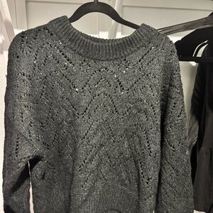 Old Navy Charcoal Knit Sweater